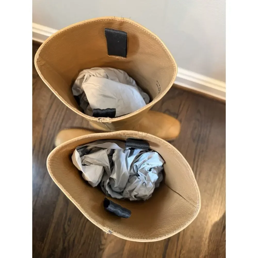 Frye Campus Banana Leather Tall Boots Women's Sz 9.5 $495 - Picture 16 of 16